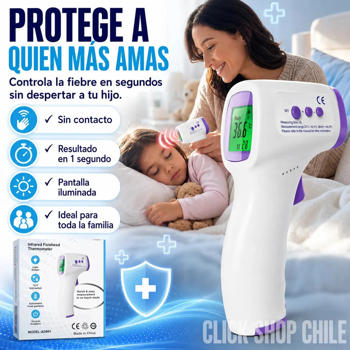 Termometro Digital Infrarrojo Sin Contacto Bebe