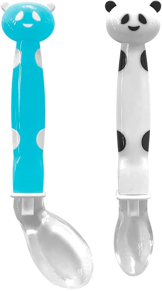Set de cuchara de silicona suave para bebé libre de BPA