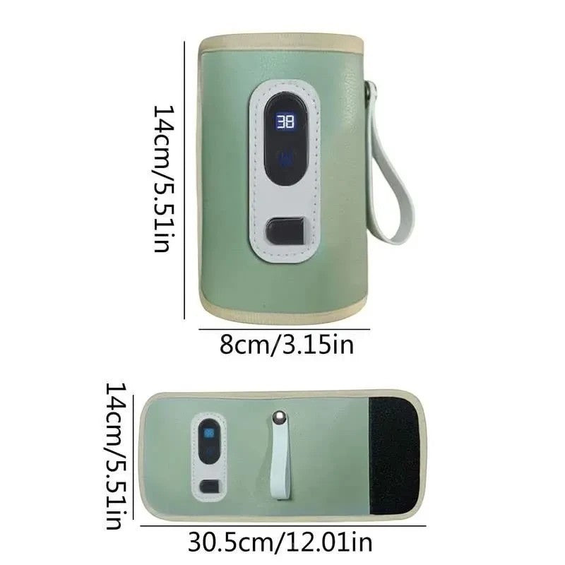 Mantén la leche de tu bebé siempre a la temperatura ideal con este práctico calentador portátil para mamaderas. Su diseño compacto y elegante permite llevarlo fácilmente en paseos, viajes o salidas diarias, brindando comodidad y tranquilidad en cualquier momento.