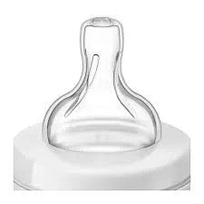 Tetina de silicona suave y flexible de biberón Philips Avent Natural, diseñada para imitar el pecho materno. Pack de 3 unidades. Chikikitos.
